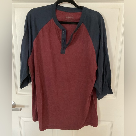 3/4 Sleeve Henley Tee Shirt Lot (2) XXL - Picture 2 of 7